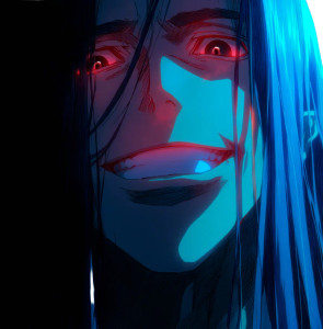 Smiling Anime Man V4 Vinyl Car Decal Sticker – Waterproof & UV-Resistant 8"