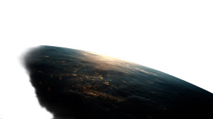 Nighttime Earth Vinyl Car Decal Sticker – Waterproof & UV-Resistant 8"