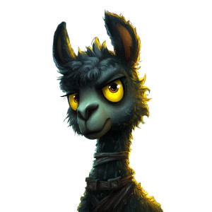 Apocalyptic Alpaca Vinyl Car Decal Sticker – Waterproof & UV-Resistant 8"