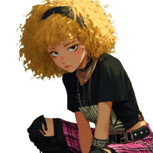 Anime Punk Girl Vinyl Car Decal Sticker – Waterproof & UV-Resistant 8" Anime Punk Girl Vinyl Car Decal Sticker – Waterproof & UV-Resistant 8"