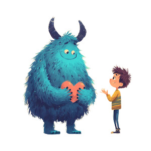 Fantastic Furry Creature Vinyl Car Decal Sticker – Waterproof & UV-Resistant 8"