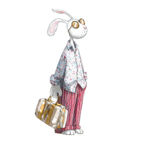 Easter Bunny Holiday Vinyl Car Decal Sticker – Waterproof & UV-Resistant 8"