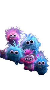 Cute Fluffy Monsters Vinyl Car Decal Sticker – Waterproof & UV-Resistant 8" Cute Fluffy Monsters Vinyl Car Decal Sticker – Waterproof & UV-Resistant 8"