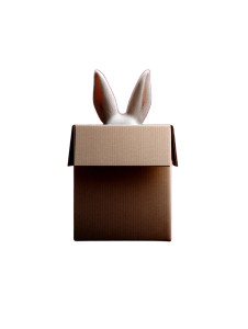 Rabbit Ears Box Vinyl Car Decal Sticker – Waterproof & UV-Resistant 8"