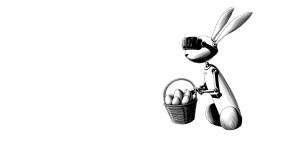 Bunny Robot Vr Vinyl Car Decal Sticker – Waterproof & UV-Resistant 8"