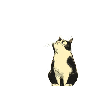 Noir Fat Cat V2 Vinyl Car Decal Sticker – Waterproof & UV-Resistant 8"