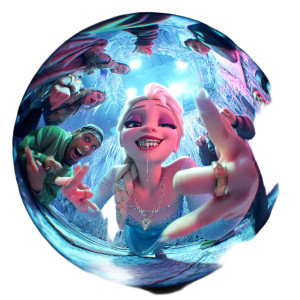 Dripped Out Elsa V2 Vinyl Car Decal Sticker – Waterproof & UV-Resistant 8"