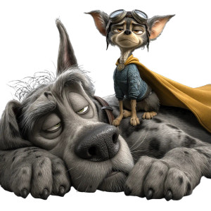 Heroic Chihuahua Vinyl Car Decal Sticker – Waterproof & UV-Resistant 8"