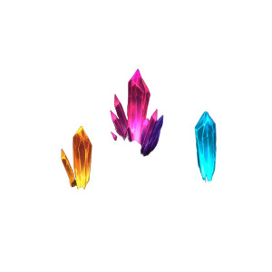 Glowing Crystal Formation Vinyl Car Decal Sticker – Waterproof & UV-Resistant 8"