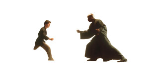 Matrix Dojo Duel Vinyl Car Decal Sticker – Waterproof & UV-Resistant 8"