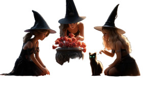 Enchanted Witches Garden Vinyl Car Decal Sticker – Waterproof & UV-Resistant 8"