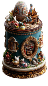 Easter Orthodox Cake Vinyl Car Decal Sticker – Waterproof & UV-Resistant 8"