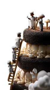 Whimsical Cake Creation Vinyl Car Decal Sticker – Waterproof & UV-Resistant 8"