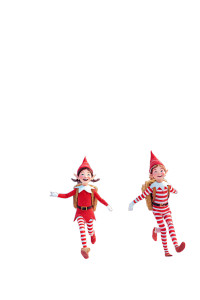 Festive Elf Scene Vinyl Car Decal Sticker – Waterproof & UV-Resistant 8"