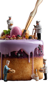 Tiny Pastry Chefs Vinyl Car Decal Sticker – Waterproof & UV-Resistant 8"