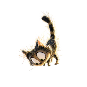 Pixar Style Cat Vinyl Car Decal Sticker – Waterproof & UV-Resistant 8" Pixar Style Cat Vinyl Car Decal Sticker – Waterproof & UV-Resistant 8"
