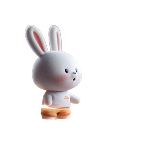 Magical Easter Bunny Vinyl Car Decal Sticker – Waterproof & UV-Resistant 8"