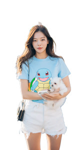 Stylish Korean Woman V4 Vinyl Car Decal Sticker – Waterproof & UV-Resistant 8"