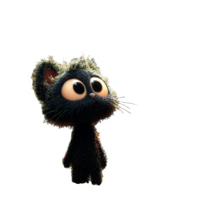 Luminous Eyed Cat Vinyl Car Decal Sticker – Waterproof & UV-Resistant 8"