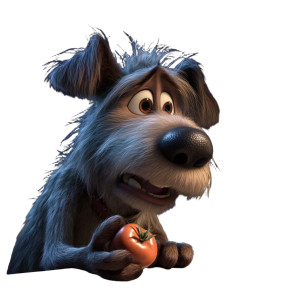 Excited Scruffy Dog Vinyl Car Decal Sticker – Waterproof & UV-Resistant 8"