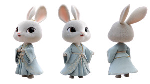 Cute Hanfu Rabbit Vinyl Car Decal Sticker – Waterproof & UV-Resistant 8" Cute Hanfu Rabbit Vinyl Car Decal Sticker – Waterproof & UV-Resistant 8"