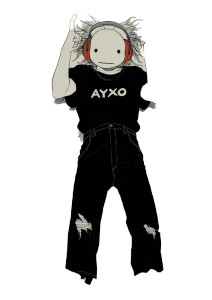 Metal Axolotl Punk Vinyl Car Decal Sticker – Waterproof & UV-Resistant 8"