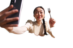 Happy Tech Dining Vinyl Car Decal Sticker – Waterproof & UV-Resistant 8"