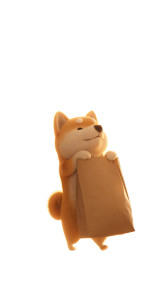 Shiba Inu Shopping Vinyl Car Decal Sticker – Waterproof & UV-Resistant 8"