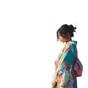 Kimono Walk Vinyl Car Decal Sticker – Waterproof & UV-Resistant 8"