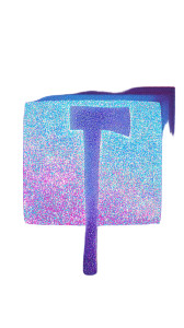 Y2K Glam Axe Vinyl Car Decal Sticker – Waterproof & UV-Resistant 8"