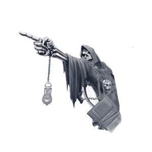 Grim Reaper Poster V3 Vinyl Car Decal Sticker – Waterproof & UV-Resistant 8"