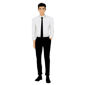 Young Office Man Vinyl Car Decal Sticker – Waterproof & UV-Resistant 8"