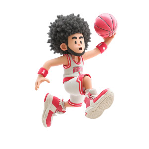 Slam Dunk Cartoon Vinyl Car Decal Sticker – Waterproof & UV-Resistant 8"