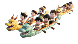 Dragon Boat Race V2 Vinyl Car Decal Sticker – Waterproof & UV-Resistant 8"