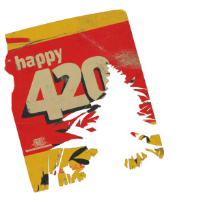 Happy 420 Poster Vinyl Car Decal Sticker – Waterproof & UV-Resistant 8"