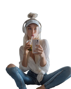 Blonde Woman Drinking Matcha Vinyl Car Decal Sticker – Waterproof & UV-Resistant 8" Blonde Woman Drinking Matcha Vinyl Car Decal Sticker – Waterproof & UV-Resistant 8"