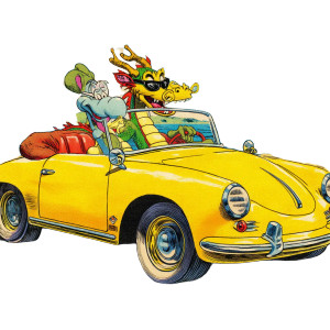 Mushu'S Beach Ride Vinyl Car Decal Sticker – Waterproof & UV-Resistant 8"