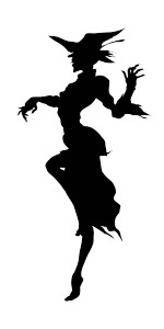 Dancing Witch Silhouette Vinyl Car Decal Sticker – Waterproof & UV-Resistant 8"