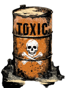 Toxics Logo Vinyl Car Decal Sticker – Waterproof & UV-Resistant 8"