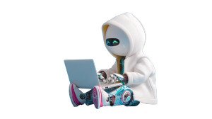 Coding Clay Robot Vinyl Car Decal Sticker – Waterproof & UV-Resistant 8"