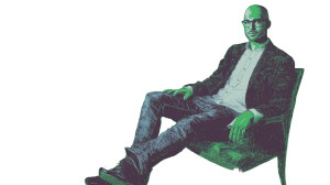 Bald Bespectacled Figure Vinyl Car Decal Sticker – Waterproof & UV-Resistant 8"