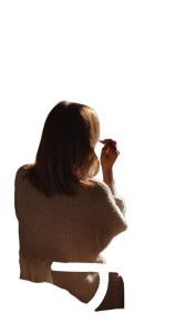 Brunette Doing Makeup Vinyl Car Decal Sticker – Waterproof & UV-Resistant 8"