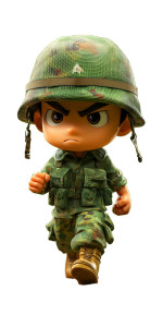 Chibi Army Soldier Vinyl Car Decal Sticker – Waterproof & UV-Resistant 8" Chibi Army Soldier Vinyl Car Decal Sticker – Waterproof & UV-Resistant 8"
