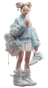 Girl With Air Jordan Vinyl Car Decal Sticker – Waterproof & UV-Resistant 8"