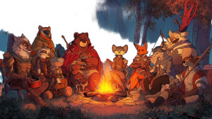 Fantasy Animal Gathering Vinyl Car Decal Sticker – Waterproof & UV-Resistant 8"