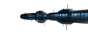 Modern Space Station Vinyl Car Decal Sticker – Waterproof & UV-Resistant 8"