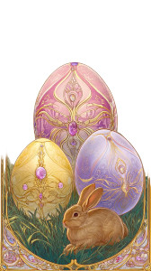 Elegant Easter Eggs Vinyl Car Decal Sticker – Waterproof & UV-Resistant 8"