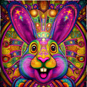 Happy Easter Bunny V8 Vinyl Car Decal Sticker – Waterproof & UV-Resistant 8"