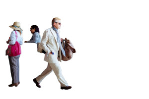 Confident Traveler Boarding Vinyl Car Decal Sticker – Waterproof & UV-Resistant 8"