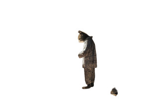 Anthropomorphic Cat Chef Vinyl Car Decal Sticker – Waterproof & UV-Resistant 8"